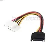 Fonte de Alimentação de Computador 4 pinos IDE Grande 4 pinos Fêmea para SATA Macho Adaptador de Pino 4P para 15P para Alimentação de Drive Óptico Fio de Cobre