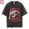 Impresión Directa Estilo Espada Berserk Legendario Anime Japonés Berserk Vintage Retro Lavado Estampado Ancho
