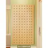 Prateleira de Parede em Madeira Maciça com Painel Perfurado Porta-Objetos Prateleira de Entrada Decoração Atrás da Porta Rack de Armazenamento Display de Armazenamento