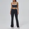 Ropa Deportiva de Yoga para Mujer Traje Verano Transpirable Top Sujetador Chaleco Levantamiento de Glúteos Pantalones de Trompeta Ropa de Fitness Venta al por Mayor