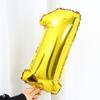 0-9 Prata 16 polegadas Dourado Balão Número de Folha de Alumínio Pacote de Aniversário Decoração de Casamento Filme de Alumínio Pequeno Inflável