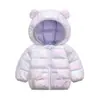 2026 Nuevas Chaquetas de Algodón con Relleno de Plumón Coloridas para Otoño e Invierno para Bebés y Niños Pequeños, Lindos Abrigos de Algodón con Diseño de Orejas para Niños y Niñas, Ropa Infantil