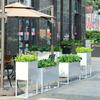 L7D Macetero de Hierro para Exteriores Cafetería Restaurante Estante para Flores Exterior Valla Divisoria de Piso Plaza Calle Comercial Exterior