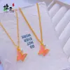Tienda de Oro Mismo Estilo Arena Dorada Gota de Aceite Antigua Concha Perla Mariposa Colgante Moda para Mujer Colgante de Mariposa DIY Joyería Al por Mayor