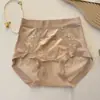 Calcinha de renda triangular de cintura alta, luxo leve, leve e transparente, levanta bumbum, altamente elástica, não aperta, lingerie feminina 2601