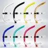 El entrenador recomienda un snorkel montado en la cabeza para el entrenamiento de natación, un equipo especializado de respiración para estilo libre para adultos, un respirador semi-seco