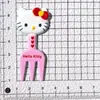 Gato Lindo con Gafas Tenedor Accesorios de Resina DIY Pasador Casero Funda para Teléfono Móvil Llavero Imán para Refrigerador Material