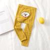 Leggings para Niños, Nuevo Estilo Otoño, Patrón de Giro Pequeño, Entrepierna Grande de Dibujos Animados, Pantalones de Nueve Puntos para Niñas, Leggings para Niños Pequeños