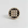 Botões de plástico com strass dourados e prateados para suéteres de tricô, jaquetas, casacos de lã e peças estilo Chanel