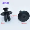 Fijaciones universales de agujero de 8 mm para coches, clips de presión, clips de expansión para coche, clips de plástico para revestimiento de guardabarros