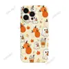 Aliexpress Mais Vendido Capa de Celular Abóbora Fantasma Folha de Bordo Iphone17 Halloween Apple 18Pm Película Capa Protetora