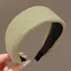 Diadema de lunares color café estilo Zhang Ruonan con ala ancha para mujer, uso diario en exteriores, diadema para el cabello, aro para la cabeza de corona alta hace que el rostro se vea más pequeño, pinza para el cabello