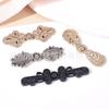 Botones de Rana de Metal para Cheongsam, Botones para Traje Tang y Hanfu, Botones Redondos de Estilo Étnico de Alta Gama para Ropa, Botones de Cola Larga para Cárdigan