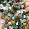 10*12mm ágata cristal agujero horizontal gotas de agua cuentas sueltas diy accesorios para pulsera collar gotas de agua planas semiacabadas