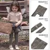 Meia-calça Grossa Anti-Pilling para Bebês Meninas, Versátil para Primavera e Outono, Malha Dupla Classe A, Algodão Colorido, Meia-calça Inteira Infantil
