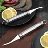 Faca de linha de camarão para barriga de camarão utensílio de cozinha profissional descascar camarão faca de remover linha de camarão pegar linha de camarão artefato abrir camarão faca