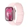 Adecuado para correa de Apple Watch Serie completa Disponible Cadena de doble sección Correa de silicona magnética de doble color Correa de moda para iwatch