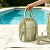 Nueva Bolsa de Malla Multifuncional para Artículos de Tocador de Baño, Bolsa Plegable de Playa, Bolsa de Almacenamiento, Bolsa de Malla para Cosméticos para Viajes