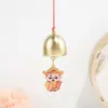 Campanilla de Viento Colgante del Dios de la Riqueza de Cinco Vías, Llavero del Dios de la Riqueza de Cinco Vías, Fortuna, Longevidad, Felicidad, Colgante Metálico del Dios de la Riqueza, Estilo Chino Dibujos Animados