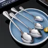 Estilo europeo acero inoxidable occidental postre cuchillo tenedor cuchara comercial cafetería bistec cuchillo tenedor cuchara estudiante cuchara cuchara