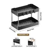 Estante Extraíble Engrosado Hogar Cocina Sala de Estar Almacenamiento Escritorio Baño Dormitorio Estante de Almacenamiento Multicapa de Gran Capacidad