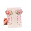 Nuevo tocado de estilo antiguo para niños, disfraz antiguo de princesa, colgante de flor, horquilla, estilo chino, accesorios para el cabello Hanfu para niña pequeña, tocado de flores