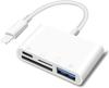 Leitor de Cartão Quatro em Um Tipo C Telefone Celular Computador Universal Multifuncional USB Câmera Fone de Ouvido Leitor de Cartão SD TF