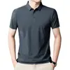 Camisa Polo de Verano para Hombre, Transpirable Versátil de Negocios, Delgada Ajustada a la Medida, Moda de Gama Alta Casual, Top con Cuello