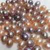 Perlas naturales de agua dulce del lago Shanxia de Zhuji, perlas de agua dulce sin nácar con forma de arroz y forma de lágrima, perlas sueltas al por mayor para manualidades DIY