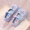 Zapatos de Princesa para Niñas 2025 Primavera y Otoño Nuevos Zapatos de Cuero de Moda para Niñas Pequeñas con Suela Blanda de Cristal para Actuación