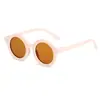 Nuevas Gafas de Sol Redondas Estilo Retro para Niños Anti-Azul Ultravioleta de Moda para Hombres Gafas Multicolor Escarchadas Danesas