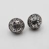Campana hueca en forma de XI de aleación de plata de Xizang Campana de Palacio diy amor de pareja colgante de pulsera en forma de XI adornos de campana de boda