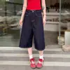 Shorts Vaqueros Azules de Pierna Ancha para Mujer 2026 Verano Nuevos Versátiles de Cintura Alta Holgados Rectos Casuales Pantalones Cortos