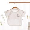 Ropa de Medio Espalda para Recién Nacido Algodón Clase A Bebé Verano Fino Manga Corta Pijama Modal Ropa para Sala de Partos de Niños Recién Nacidos