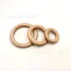 25-70mm Listo para Usar Madera de Haya Material Anillo de Madera Mordedor Tronco Color Bebé Práctica Agarre de Mano Anillo Accesorios