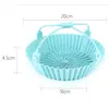 Bandeja de Silicona para Freidora de Aire Sartén Especial de Silicona Grado Alimenticio Herramientas Domésticas Resistente a Altas Temperaturas Bandeja para Horno