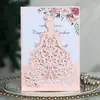 Boda Transfronteriza Invitación Hermosa Chica Sobre de Invitación Corte de Boda Sobre de Invitación de Boda Compromiso Tarjeta de Felicitación Láser Longgang Punto