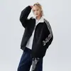 Chaqueta Reversible para Hombre y Mujer, Nueva de Primavera y Otoño Estilo Coreano Holgada Chaqueta de Béisbol para Estudiantes con Cuello Alto