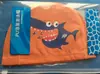 Gorro de natación infantil de dibujos animados transfronterizo PU impermeable protección para los oídos niños y niñas equipo de natación para la cabeza lindo gorro de natación para bebé