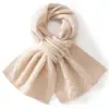 Coleção nova outono/inverno estilo coreano com vazados, 100% caxemira pura, cachecol unissex grosso e quente com design perfurado