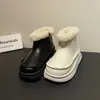 Botas de Nieve para Niñas Invierno Más Terciopelo Botas 2026 Nuevo Estilo Niños Algodón de Nieve Zapatos Infantiles Zapatos Grandes de Algodón Zapatos Cálidos de Invierno