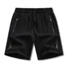 Shorts de Verão Masculino, Calça Casual de Cinco Pontos Fina de Seda Gelada, Corte Amplo, Tamanho Grande, Shorts de Praia de Secagem Rápida
