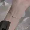Pulsera Brillante de Diamantes para Cintura Delgada para Mujer, Moda de Lujo Ligero Diseño de Nicho, Estilo Ins, Joyería de Mano Elegante Exquisita al por Mayor