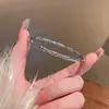 Pulsera de Diamantes Micro-incrustados de Lujo Ligero y Sensación de Alta Gama para Mujer, Pulsera Sencilla de Moda de Acero de Titanio que no se Decolora, para Pareja, Combinable con Todo, Primera Joya