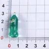 Miniaturas simuladas de botellas pequeñas para juego de alimentos al por mayor, botellas en miniatura de bebidas y vino, accesorios de resina de tienda de conveniencia, parches de dibujos animados surtidos