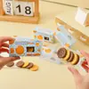 Borracha Divertida de Lanche Desenho Animado Prêmios para Alunos do Ensino Fundamental Formato Fofo de Biscoito Chocolate Borracha com Menos Migalhas Atacado