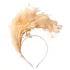 Diadema Triangular de Plumas de Carnaval Fiesta de Baile Festiva Adorno Popular para la Cabeza Disfraz