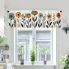 Cortinas de Ventana, Cortinas de Puerta, Cortinas de Café, Cortinas a Prueba de Polvo para Gabinete de Fregadero de Cocina con Diseño de Margarita Silvestre de País de Amazon Transfronterizo