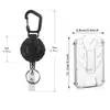 Mosquetón Negro de Alta Resistencia Hebilla de Fácil Extracción Clip para Mochila Antiperdida Accesorio para Mochila de Montañismo con Soporte para Mascarilla