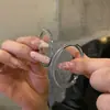 Brincos de argola grandes de camada dupla super brilhantes para mulheres, design exclusivo do Instagram, estilosos, simples, versáteis